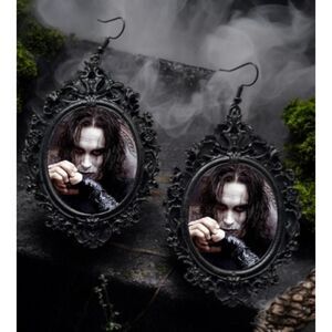 Brandon Lee The Crow Earrings - Broody Gothic Love Story